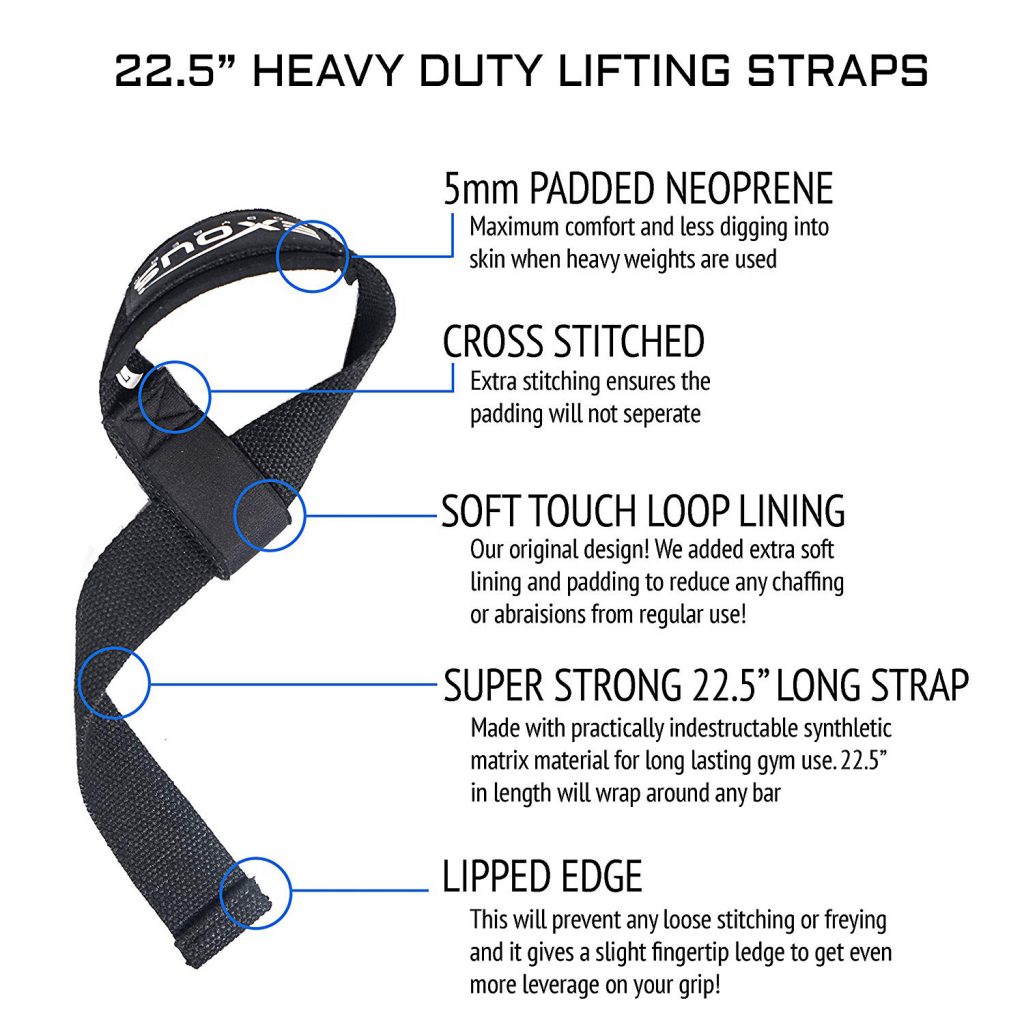 Weight Lifting Straps Exous Bodygear